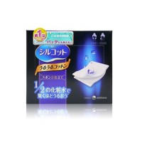 日本原装进口Unicharm尤妮佳1/2超省水化妆棉40枚